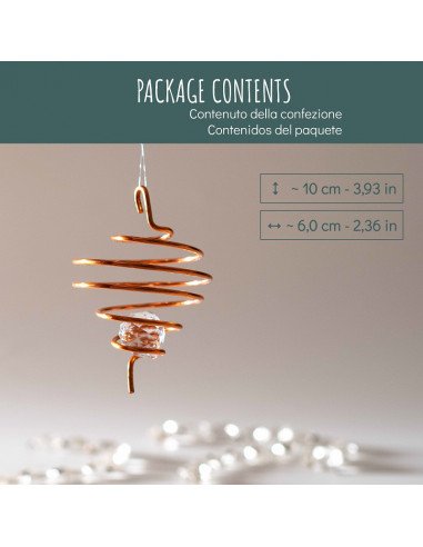 Espiral de Luz de Cobre - Pequeña