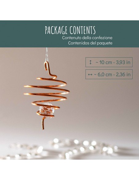 Spirale de Lumière en Cuivre - Petite
