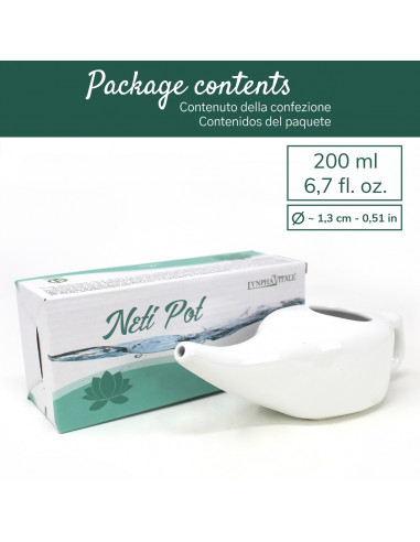 Neti Pot en céramique pour lavage nasal