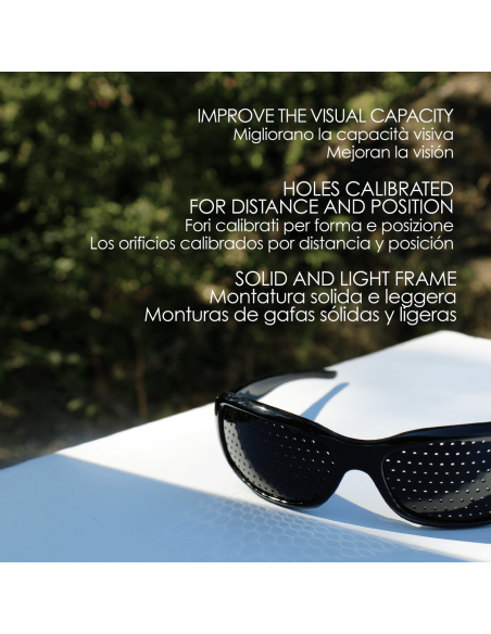 Naturalight® Rasterbrille/Lochbrille für Augentraining Ametista