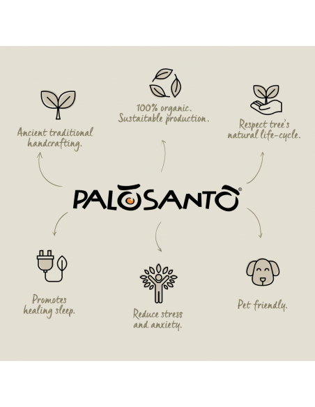 Cuscino Palosanto® con Fibre di Legno di Palo Santo - Naturale ed Ecosostenibile