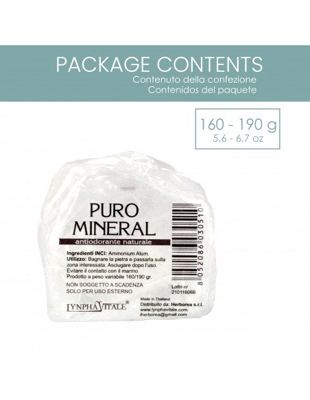 Puro Mineral Block - Ammonium Alum 160/190 gr