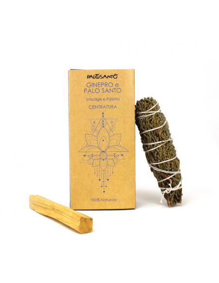 Ginepro & Palo Santo - Smudge e Paletto Incenso Naturale ed Ecosostenibile