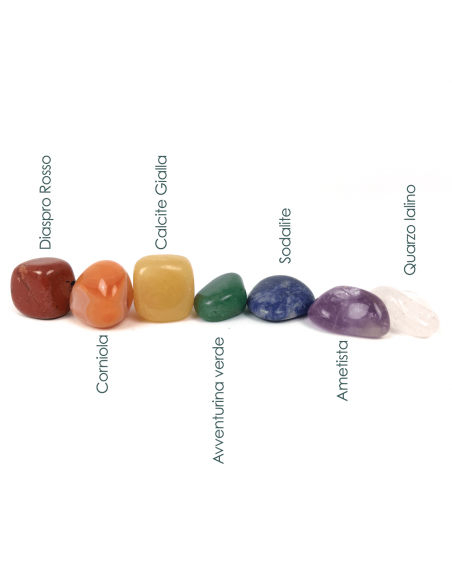 Pietre Burattate dei 7 Chakra per Cristalloterapia