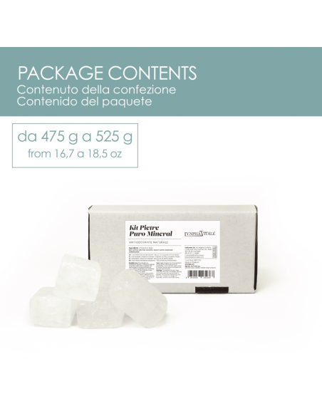 Pietra Puro Mineral 160-190 g Allume di Ammonio