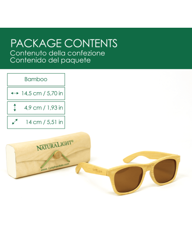 Naturalight® Bamboo Sunglasses - dettaglio 2