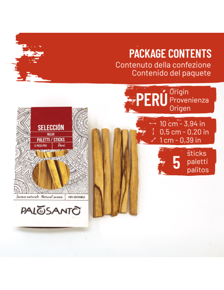 Bâtonnets d'encens Palo Santo Seleccion