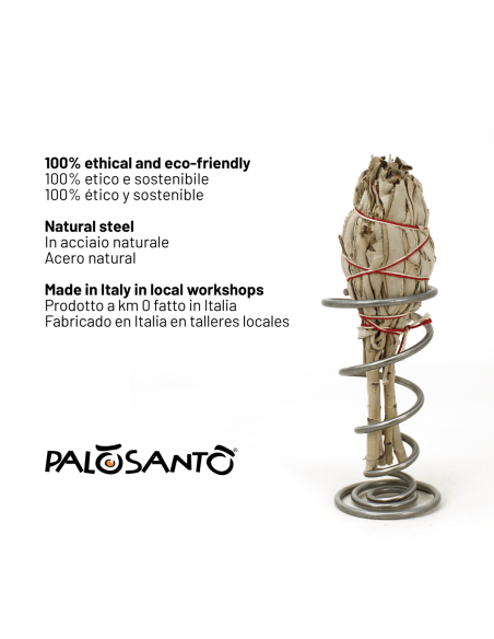 Porte-encens Spirale pour Bâtons de Purification et Palo Santo