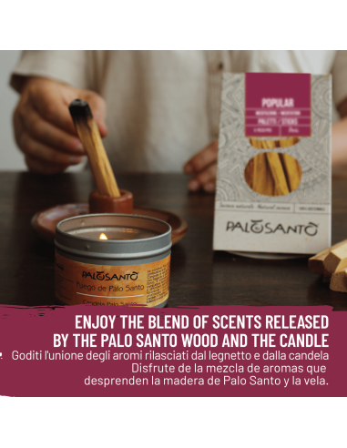 Fumigation Kit: Peruvian Palo Santo 'Popular' Sticks + Scented Candle - dettaglio 6
