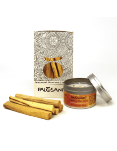 Fumigation Kit: Peruvian Palo Santo 'Popular' Sticks + Scented Candle