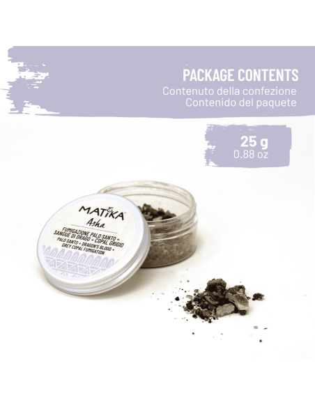 'Asha' Incense Blend with Palo Santo, Dragon's Blood, and Grey Copal for Smudging