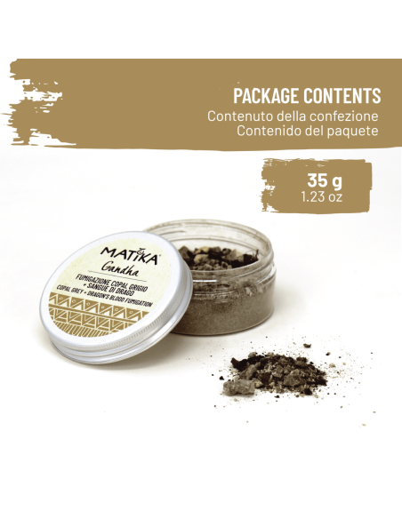 'Gandha' Räuchermischung mit Drachenblut und Grauem Copal zum Räuchern