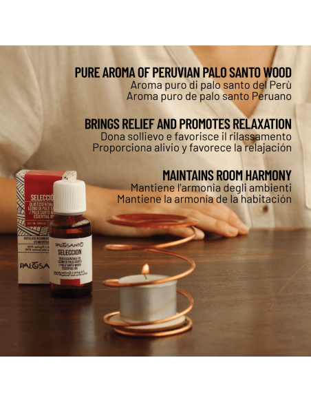 Aceite esencial de madera Palo Santo Seleccion