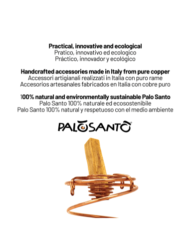Palo Santo Sublimation Kit: Copper Aroma Diffuser + 8 Palo Santo Pequeño Sticks + Palo Santo Resin - dettaglio 7