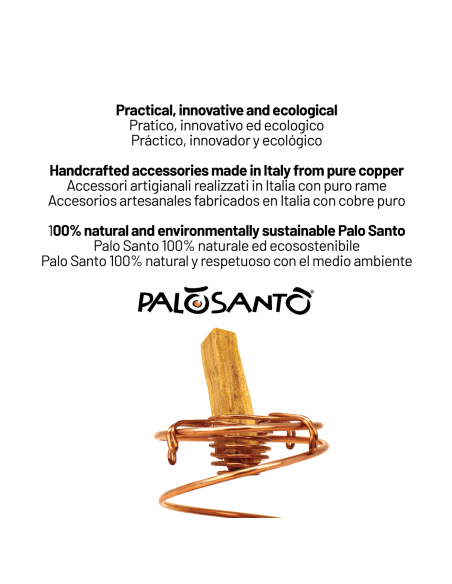 Palo Santo Sublimation Kit: Copper Aroma Diffuser + 8 Palo Santo Pequeño Sticks + Palo Santo Resin - dettaglio 7