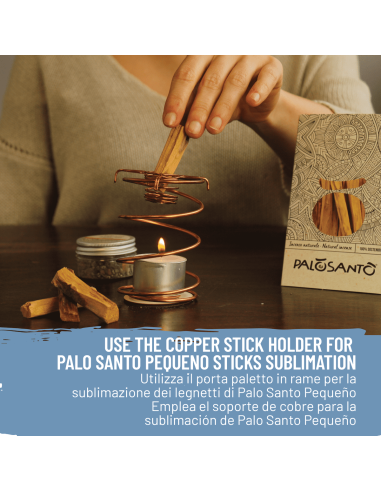 Palo Santo Sublimation Kit: Copper Aroma Diffuser + 8 Palo Santo Pequeño Sticks + Palo Santo Resin - dettaglio 4