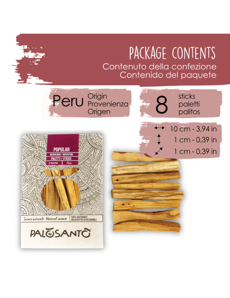 Paletti Palo Santo Popular Ayabaca - Incenso Naturale da Produzione Etica e Sostenibile - dettaglio 2
