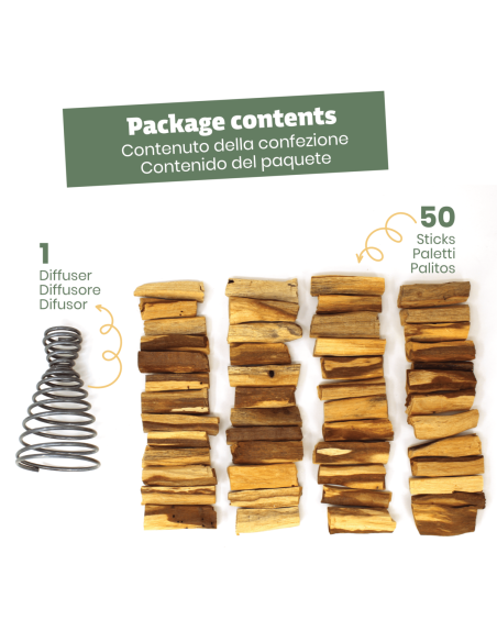 Kit Sublimazione Sahumito Incenso di Palo Santo - Aroma puro 100% Naturale
