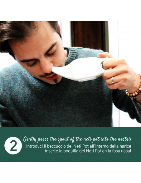 Neti Pot In Ceramica Per Lavaggi Nasali Rimedio Ayurvedico Neti Lota