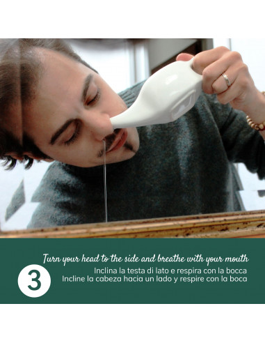 Neti Pot en céramique pour lavage nasal
