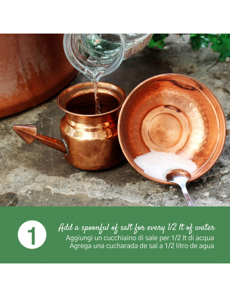 Neti Pot In Rame per Lavaggi Nasali Rimedio Ayurvedico Neti Lota