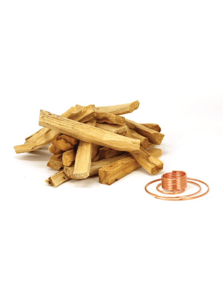 Kit Palito Équateur avec porte-encens en cuivre