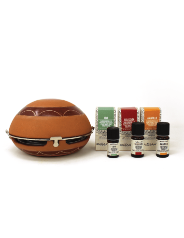 Kit Diffusore 'Calentador' in Terracotta + Oli Essenziali di Palo Santo