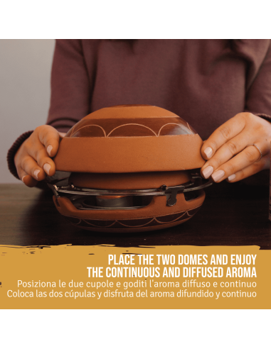 Kit Diffusore 'Calentador' in Terracotta + Oli Essenziali di Palo Santo - dettaglio 6
