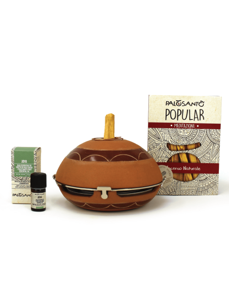 Palo Santo Sublimation Kit with 'Calentador' Terracotta Diffuser