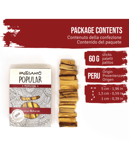 Palo Santo Pequeño Sticks - Natural Incense for Sublimation