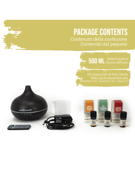 Aroma Diffusor und Palo Santo Ätherische Öle Bundle