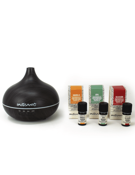 Aroma Diffusor und Palo Santo Ätherische Öle Bundle