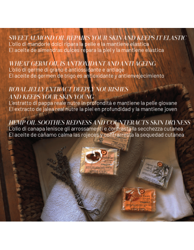 Kit of 4 Handmade Soaps – Almond,...