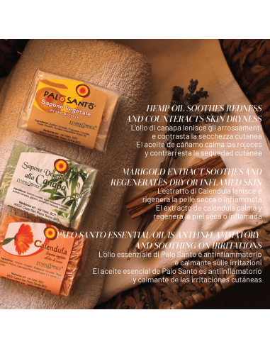 Kit 3 Saponette Artigianali – Canapa,...