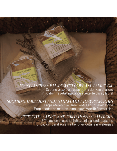 Kit mit 3 Aleppo-Seifen – 40% Lorbeeröl