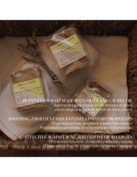 Kit 3 Saponi d'Aleppo – 5% Olio di Alloro