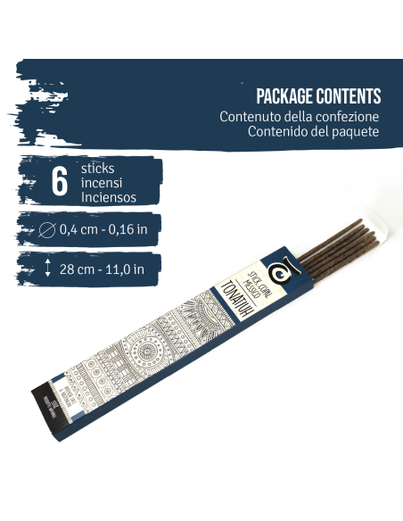 Bâtonnets d'Encens de Copal 'Tonatiuh' - 6 pcs