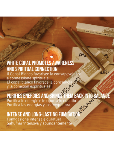 Bâtonnets d'encens Palo Santo avec Copal