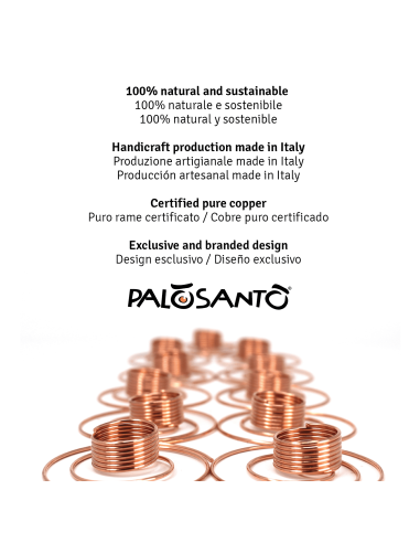 Porta Incenso Spirale in Rame Palosanto®