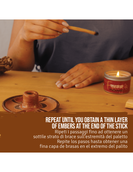 Porta Incienso + Variedad de Palo Santo: 5 Palitos Amarillo - 5 Palitos Selección - 3 Palitos Especial