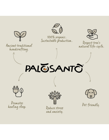 Feather-shaped incense holder in Palo Santo wood