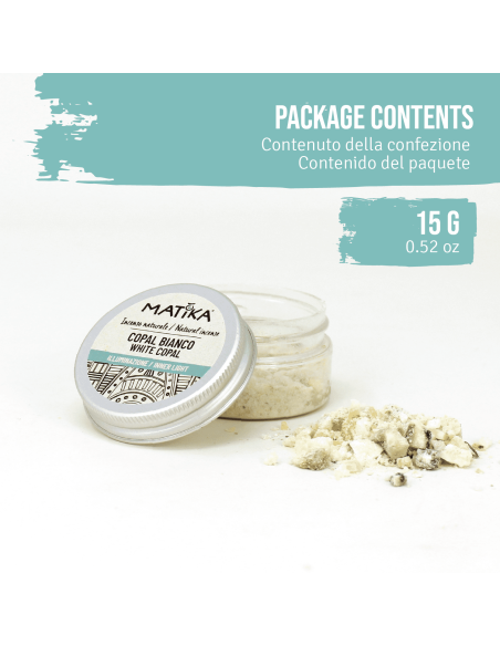 Resina Copal Bianco del Messico - 100% Naturale ed Ecosostenibile