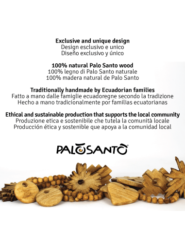Colgante Rodaja de Palo Santo