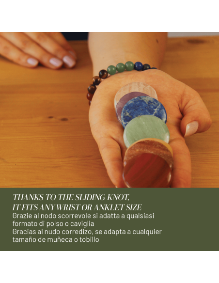 Bracciale Cavigliera Pietre dei 7 Chakra Gioiello Cristalloterapia