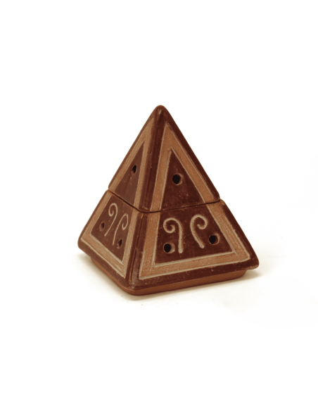 Brucia Incenso Braciere Piramide In Terracotta