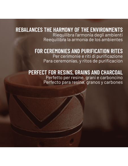 Quemador de Incienso de Terracota Copalera Sahumador