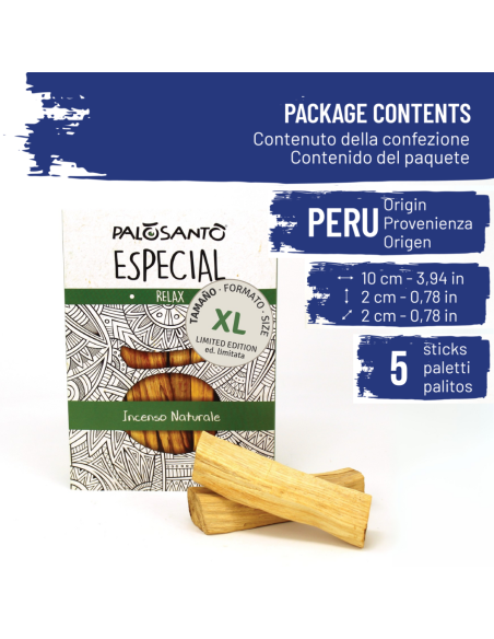 Incienso Palo Santo Especial Tamaño - Edición Limitada Palito Extra Grande - dettaglio 4