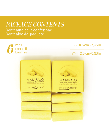 MATAPALO - 3er-Pack Schwefelstäbchen