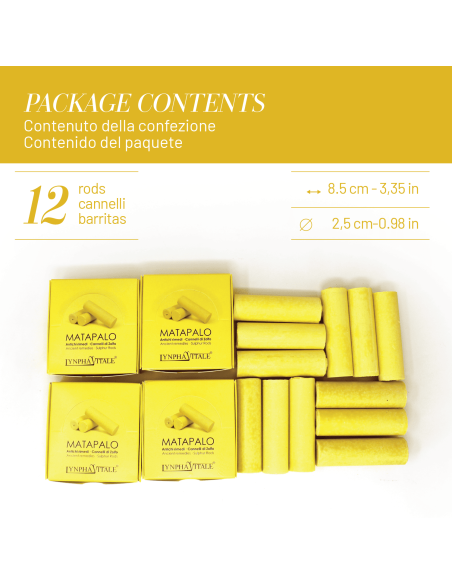 MATAPALO - Pack 3 Cannelli di Zolfo