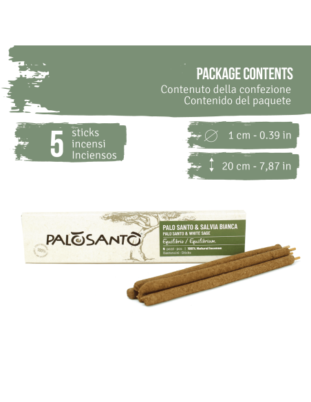 Palo Santo und Weißer Salbei Räucherstäbchen